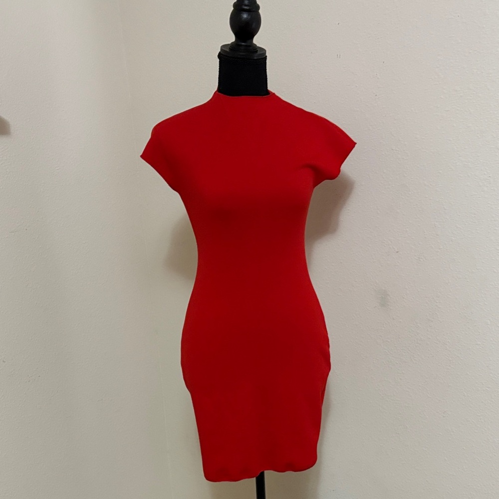 Zara Vibrant Red Mini Dress